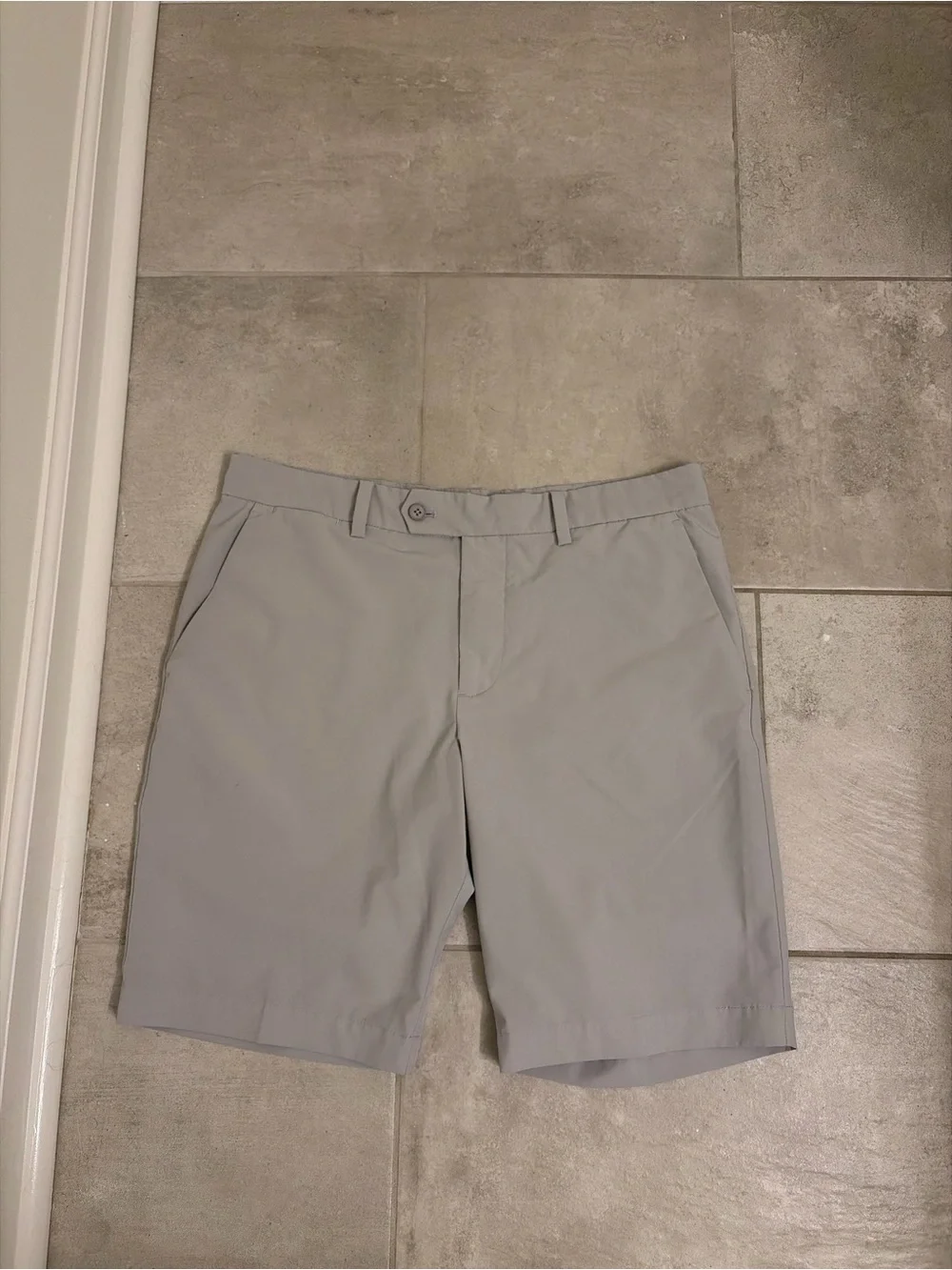 J.Lindeberg Men's Performance Golf Shorts- Gray
